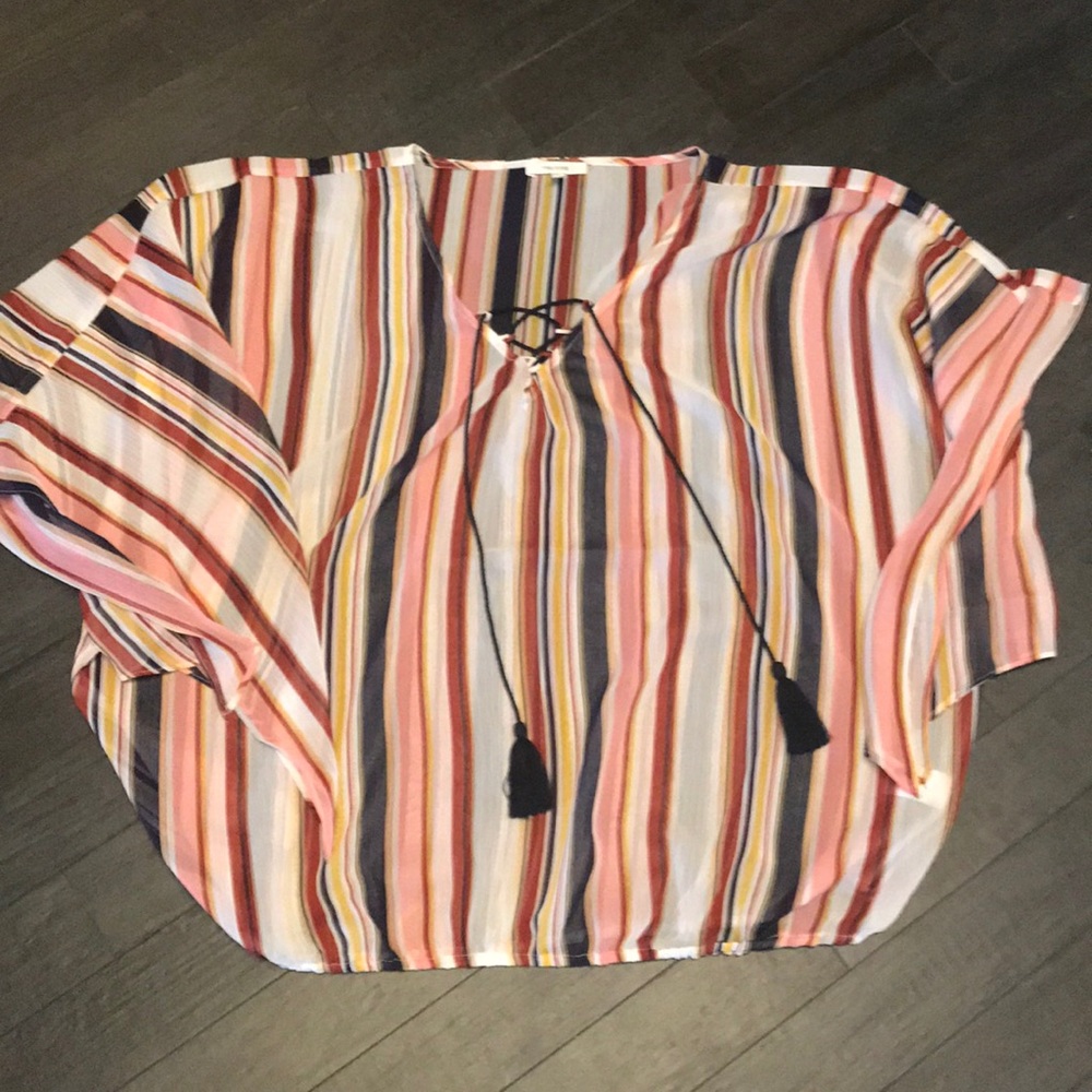 NWOT! Fall Sheer Cover Up Top